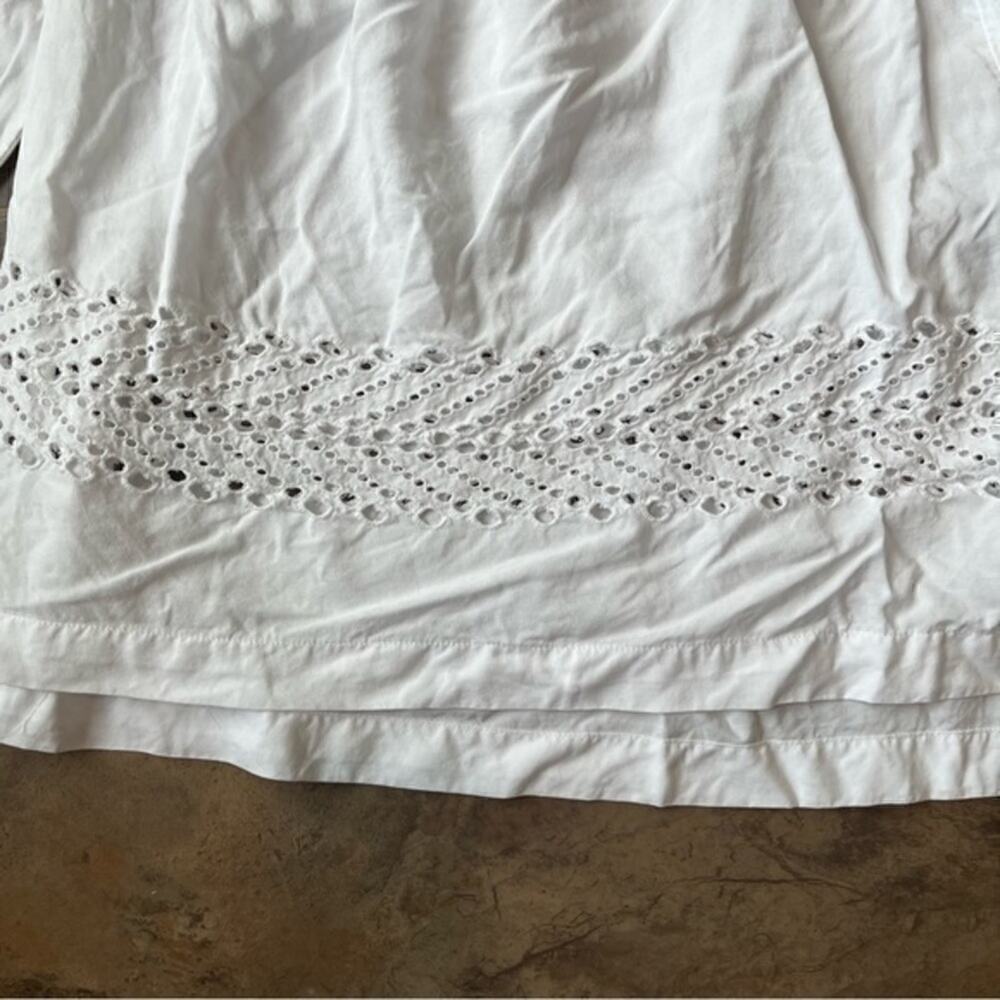 Selected Femme White Off Shoulder Eyelet Blouse EU 36 US 4 - Picture 7 of 11